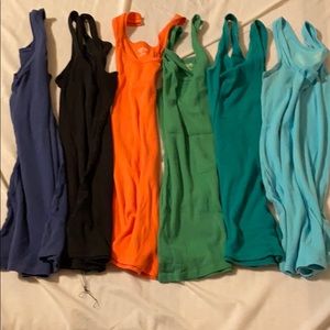 6 Missimo Ribbed Tank Tops